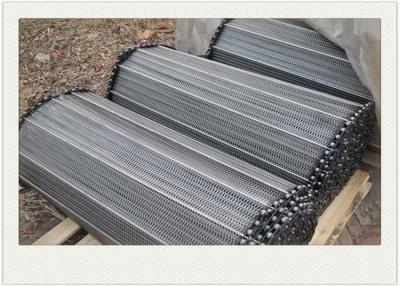 China Balanced Metal Mesh Belt / Stainless Steel Conveyor Chain Belt Heat Resistant for sale