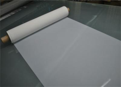 China High Tensile 120 Mesh Polyester Printing Mesh With Acid Resistant , White Color for sale