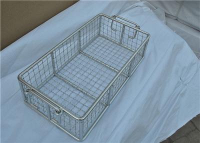 China Rugged Stainless Steel Wire Mesh Basket With Moved Handle For Fruit for sale