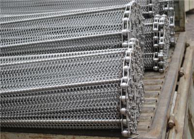 China Stainless Steel Mesh Conveyor Belt , Horseshoe Wire Mesh Heat Resistance for sale