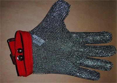 Chine gants d'acier inoxydable de couteau d'Anti-lance avec cinq doigts pour l'abattoir à vendre