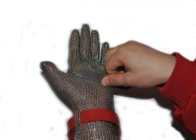 China Nilón de los guantes del acero inoxidable y correa protectores del metal para el carnicero en venta