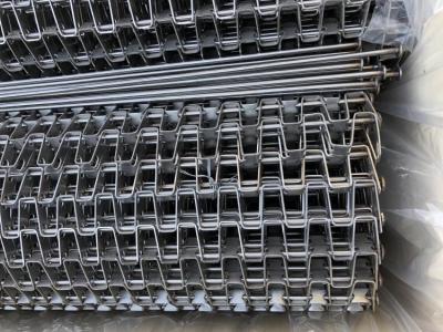 China 304/316 SS Flat Wire Conveyor Belt / Conveyor Chain Belt 0.5mm-3mm Thickness for sale