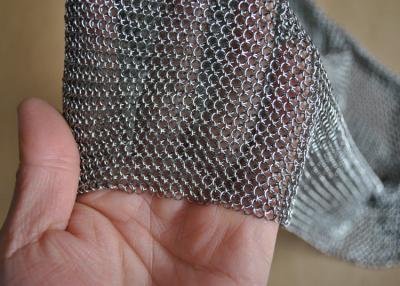 China 3.81mm Ring Dia 304L Stainless Steel Chainmail Scrubber Welded Length Customized for sale