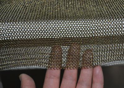China Golden Colour Welded Chainmail Cutting Glove For Safety , Chainmail Kitchen Glove for sale