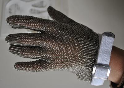 Κίνα 304L το ανοξείδωτο φορά γάντια σε αντι - κομμένο γάντι χασάπηδων ασφάλειας για το τέμνον κρέας προς πώληση