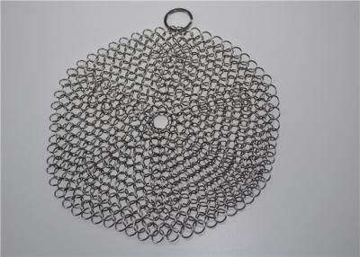 China Multi Specifications Stainless Steel Chainmail Scrubber For Pot Cleaning for sale
