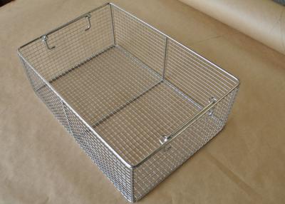China 45*25*7cm Stainless Steel Sterilizing Basket Disinfection Baskets  For Scalpel for sale