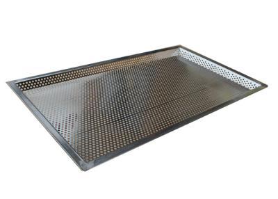 China 600*400mm 5mm Hole Stainless Steel Perforated Baking Tray For Bread / Biscuit for sale