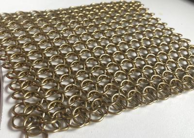 China 1.2*10 Mm Flexible Architectural Stainless Steel Chain Mail Curtain Ring Mesh for sale