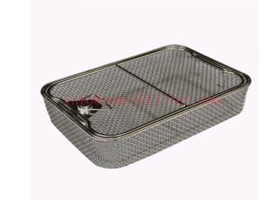 China Medical Sterilization Wire Mesh Tray For Surgical Instruments 316l SS Grade for sale