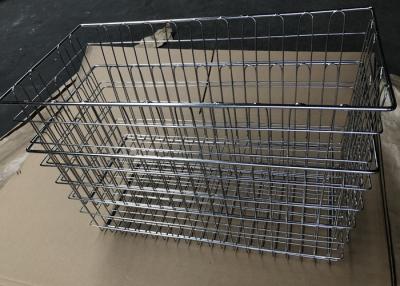 China Stainless Steel 304 Welded Wire Storage Basket / Kitchen Drawer Basket for sale