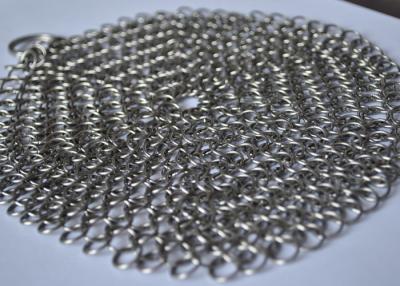 China 8 Inch 7mm Chain Mail Cleaner For Cast Iron for sale