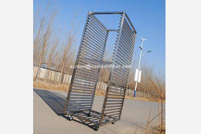 China 201 Heavy Load 1.0mm Stainless Steel Rack Trolley for sale