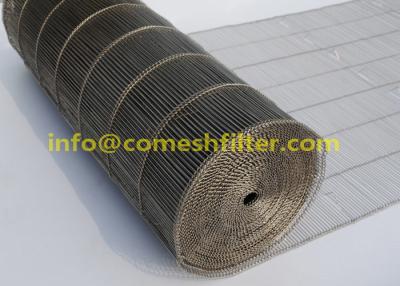 China Bread Baking 0.9MM Flat Flex Wire Mesh Conveyor Belt for sale