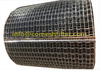 Chine Bande de conveyeur de nid d'abeilles de peigne de fil plat d'armure d'acier inoxydable pour le four de boulangerie de séchage de lavage, acier au carbone à vendre