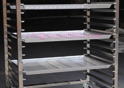 China 20layer Ss316 Bakery Tray Rack Trolley With Wheels for sale