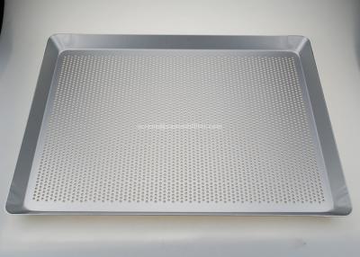 China 400x300mm Aluminum Perforated Baguette Tray For Oven for sale