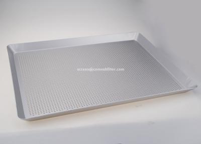 China Custom Aluminum Rectangular Metal Perforated Baking Trays For Kitchen for sale