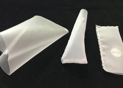 China 30x40cm Micron Nylon Nut Milk Bag Ultrasonic Welding Double Fold Stitching for sale