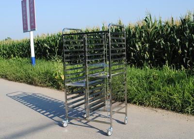 China 20 Layers Drying Flower Plant 1.2mm Stainless Steel Rack Trolley for sale