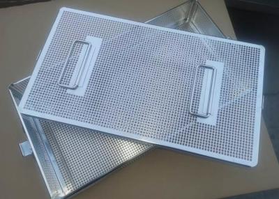 China 316 autoclave de acero inoxidable perforada Tray For Medical Sterilization en venta
