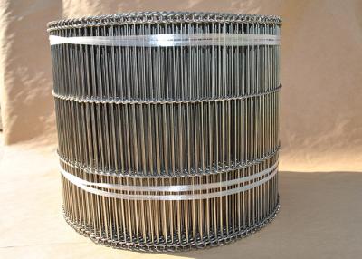 China Customized Size 1mm Flat Flex Wire Mesh Conveyor Belt Stainless Steel for sale