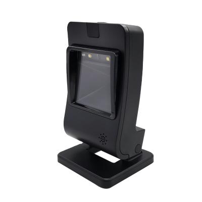 China Custom 1D 2D Desktop Barcode Scanner QR Reader Screen Platform for POS PC Supermarkets Bookstores Retail Malls for sale