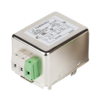 China DIN Rail AC Power Noise Filter Single Phase Power Line Filter For Electronic Equipment for sale