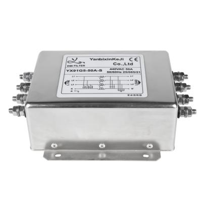 China YX91G5 Driefasenfilter 380V Passief EMI-filter Geschikt voor industriële automatisering Te koop