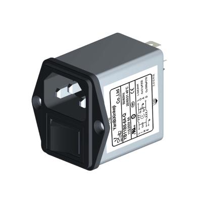 China IEC Inlte filtro EMI con interruptor 115V/250V filtro EMC de toma de corriente para equipos de audio en venta