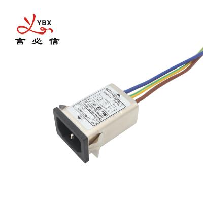 China 10A 220V Power Line Filter IEC Inlet EMI Filter With Socket For Home Appliance for sale