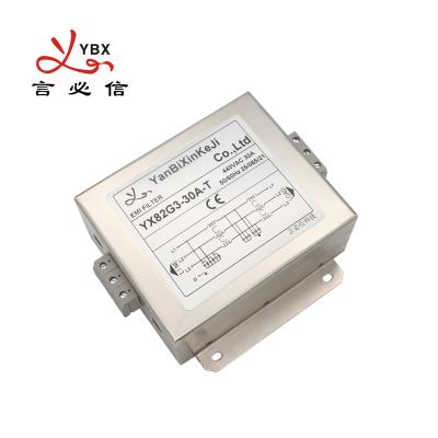 China ENEC Three Phase EMI Filter 10A~50A Terminal Block RFI Filter For Semiconductor Equipment for sale