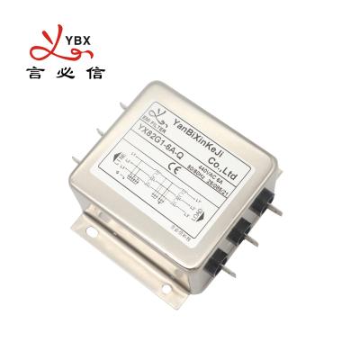 China 380V/440V Three Phase Filter M4 Screw Or Fast-on Terminal EMI Filter For Motor Drive for sale