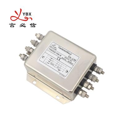 China Three Phase Four Line Filter  380V/440V Terminal Block EMI Filter For Lift Traction Machine for sale