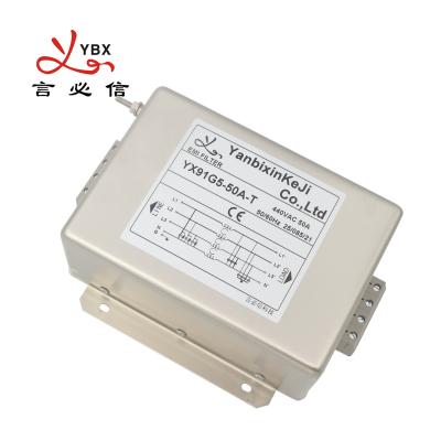 China EMI Filter Power Filter For Industrieel de Automatiseringsmateriaal In drie stadia van YBX Te koop