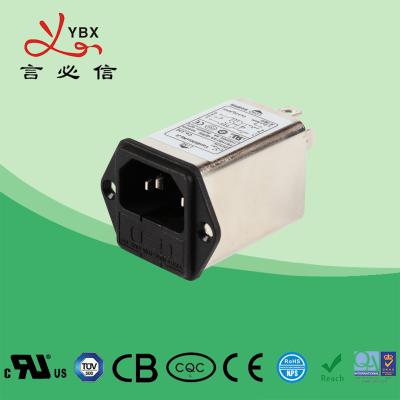 China Yanbixin 120 250VAC Double Fuse Power Entry Filter YB11B2 Rated Current 1A-10A for sale