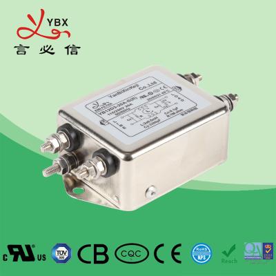 Китай Стандартный шумовой фильтр мощьности импульса ISO9001, одиночный пассивный фильтр EMI AC RFI двухступенный для третбана, оборудования фитнеса продается