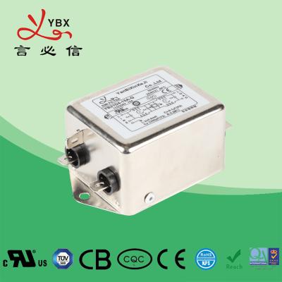 China Elevado desempenho industrial YB22D4 20A 250VAC do filtro de linha elétrica da compatibilidade electrónica do IEM à venda