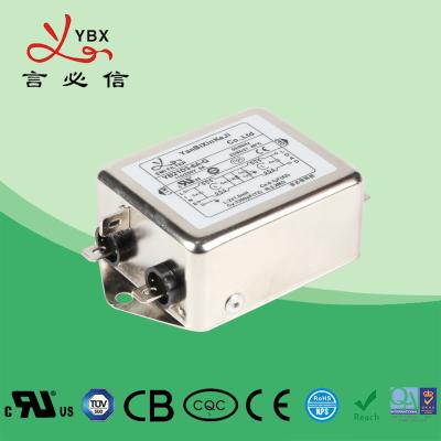 China Filtros de línea eléctrica eléctricos de la EMI EMC 10A 120 250VAC para la luz del LED en venta