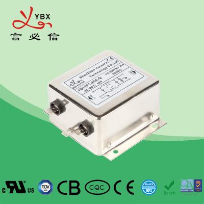 China Suppression EMC Power Line Filter YB28F1 15A Single Phase For Household Machine for sale