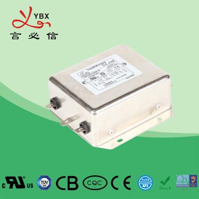 China High Performance DC Line Noise Filter / 1A-60A EMI RFI Noise Filter for sale