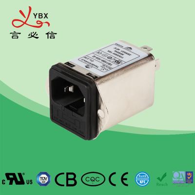 China Yanbixin 3A 50Hz 60Hz Inline AC DC Filter Low Pass Transfer Function Metal Case for sale