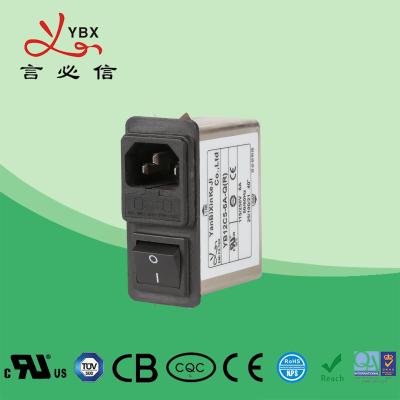 China Filtro de linha elétrica do IEM de Yanbixin 3A com único design compacto do suporte do fusível à venda