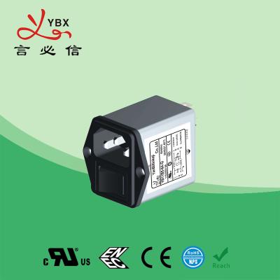 China Filtro emi En línea del IEC del zócalo de la CA de Yanbixin con el tenedor 10A 120V 250VAC del interruptor en venta
