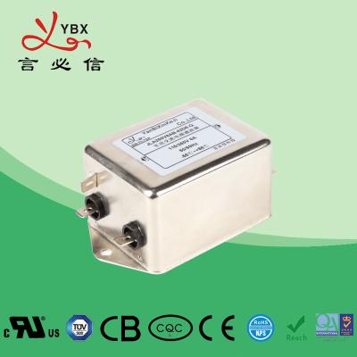 China Yanbixin High Performance Single Phase RFI Filter / RFI Noise Filter 110V 250VAC 6A for sale