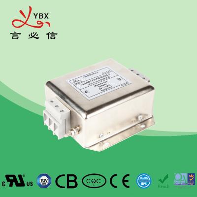 China Yanbixin Military Single Phase RFI Filter / 35D6 20A 120 250VAC AC RFI Filter for sale