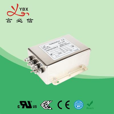 China Electric Passive 3 Phase Power Line Filter 440V 480V 50A Metal Case for sale