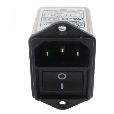 China YB-B Series Electrical Noise Plug in EMI Noise Filter With Socket And Switch for sale