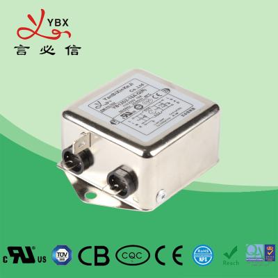 China 60dB 250VDC 250VAC 50/60Hz Single Phase RFI Power Emi Filter with compact size for Welding machine for sale